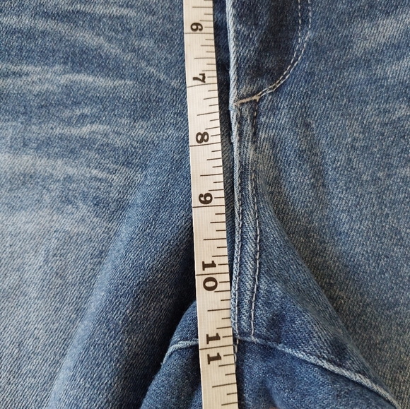 Democracy Ab Technology Crop Frayed Hem Jeans Size 12 - Picture 7 of 10